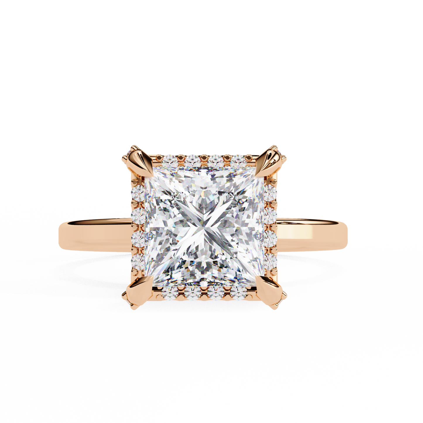 Princess Weave – Lab Diamond Ring in 14K Gold