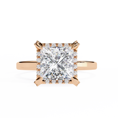 Princess Weave – Lab Diamond Ring in 14K Gold