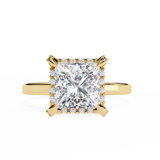Princess Weave – Lab Diamond Ring in 14K Gold