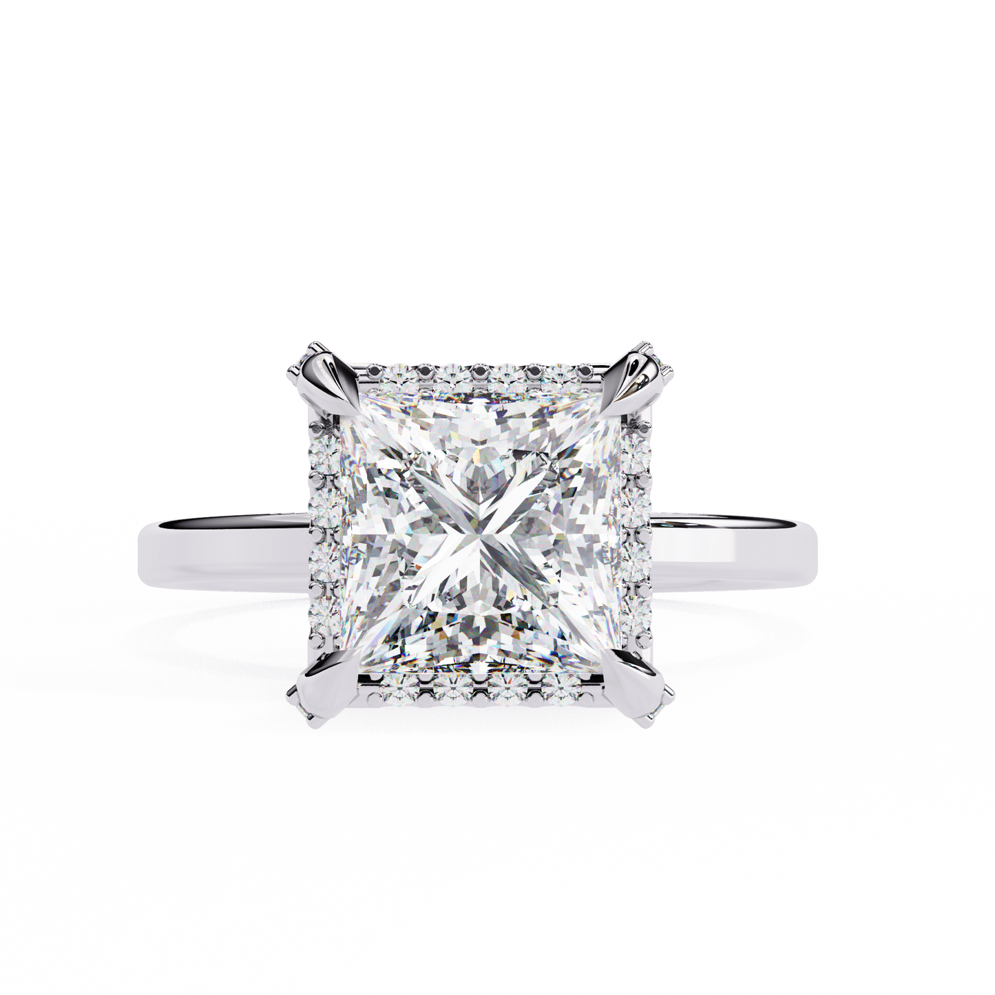 Princess Weave – Lab Diamond Ring in 14K Gold