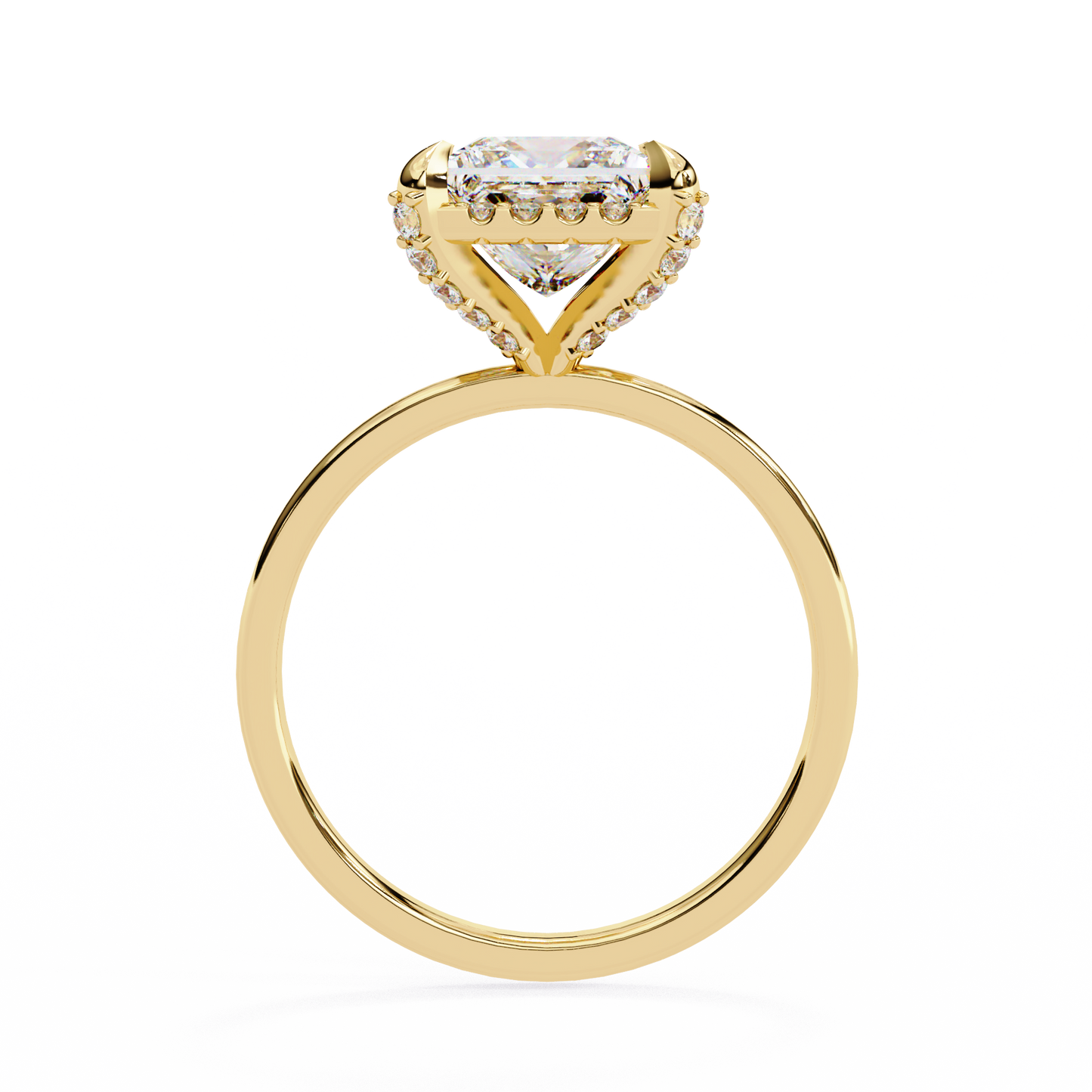 Princess Weave – Lab Diamond Ring in 14K Gold