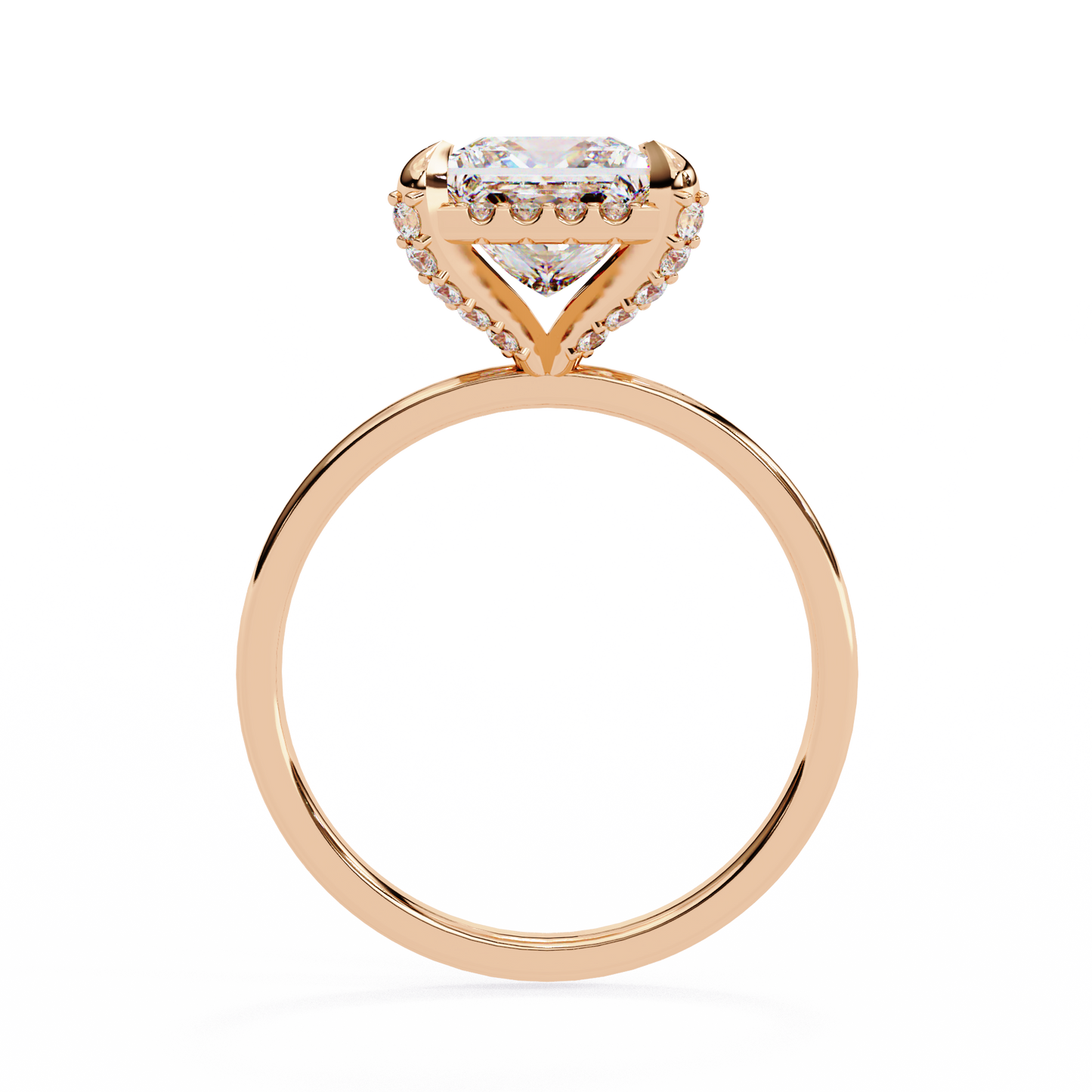Princess Weave – Lab Diamond Ring in 14K Gold