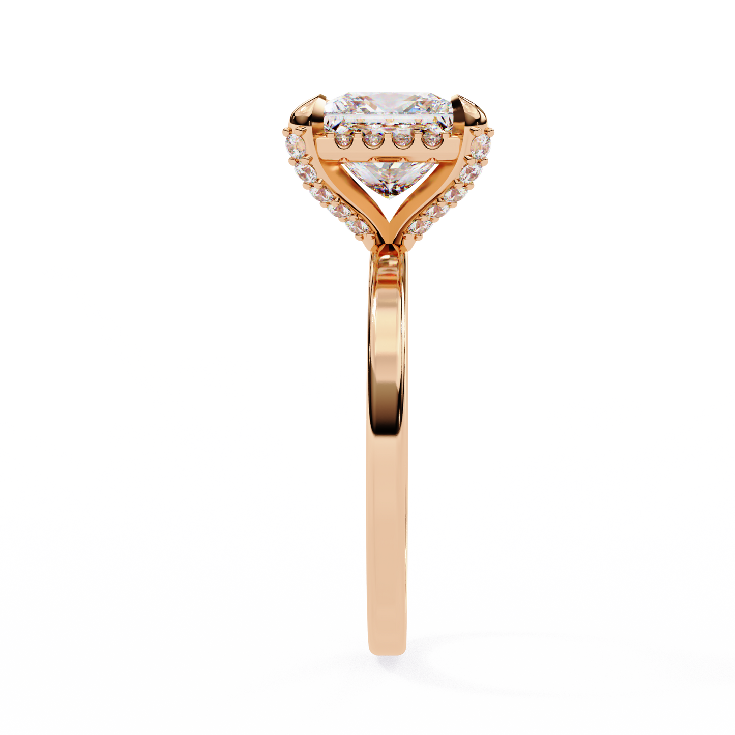 Princess Weave – Lab Diamond Ring in 14K Gold