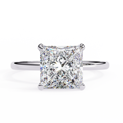 Crown Channel – Princess & Round Lab Diamond Band in 14K Gold