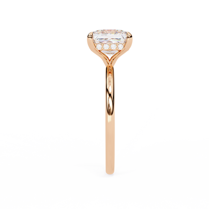 Crown Channel – Princess & Round Lab Diamond Band in 14K Gold