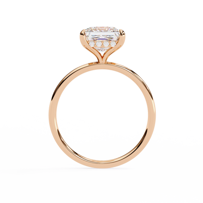 Crown Channel – Princess & Round Lab Diamond Band in 14K Gold