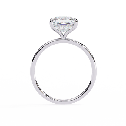 Crown Channel – Princess & Round Lab Diamond Band in 14K Gold