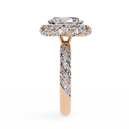 Oval Array – Lab Diamond Statement Band in 14K Gold