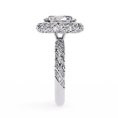 Oval Array – Lab Diamond Statement Band in 14K Gold