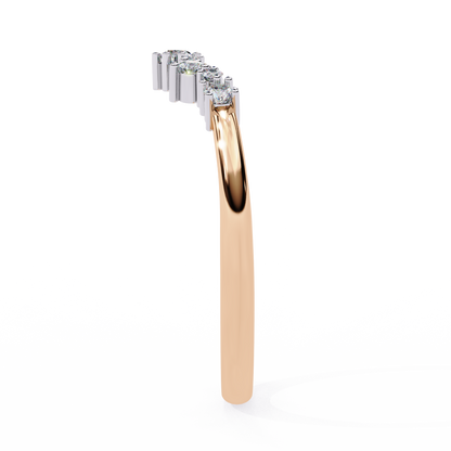 Luna Crest – Round Lab Diamond Arched Crown Ring