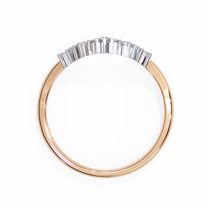 Luna Crest – Round Lab Diamond Arched Crown Ring
