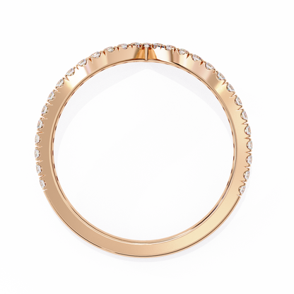 Twilight Spark – Round Lab Diamond Scattered Eternity Ring
