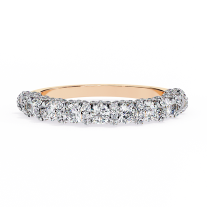 Cinderella's Crown – Round Lab Diamond Multi-Row Band