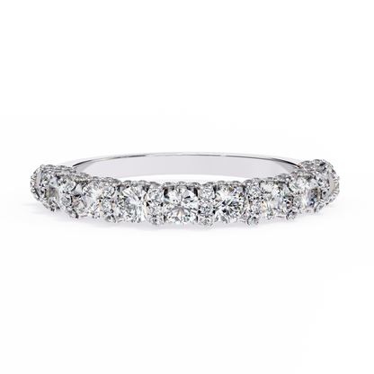 Cinderella's Crown – Round Lab Diamond Multi-Row Band
