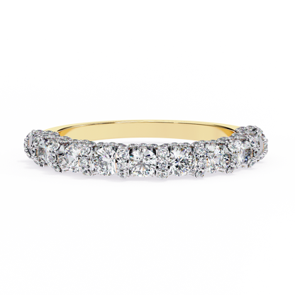 Cinderella's Crown – Round Lab Diamond Multi-Row Band