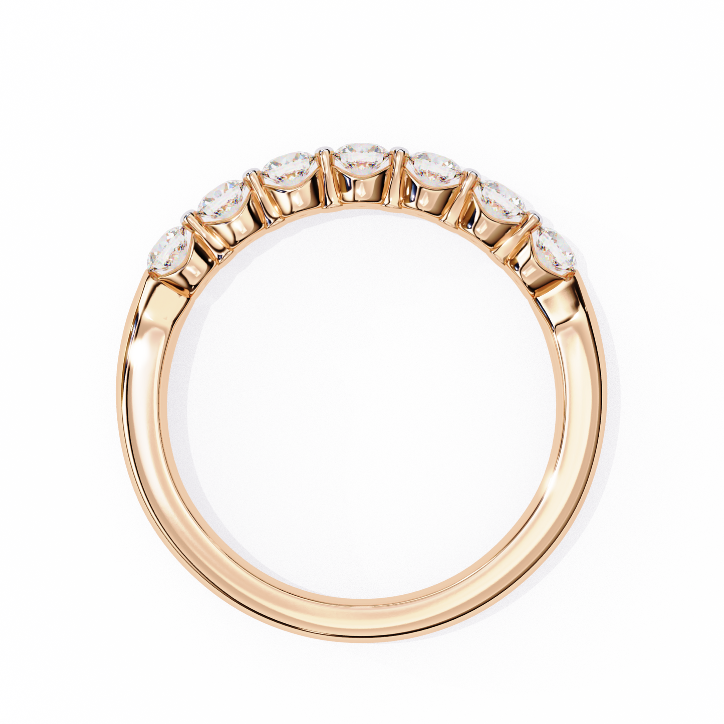 Solé Trace – Round Lab Diamond Curved Accent Band