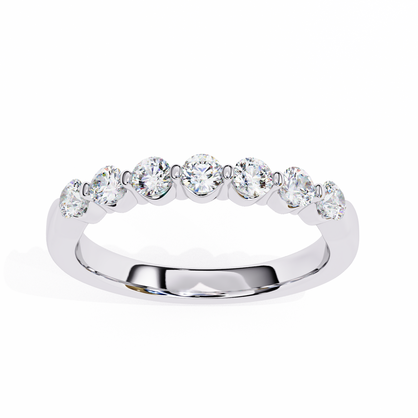 Solé Trace – Round Lab Diamond Curved Accent Band