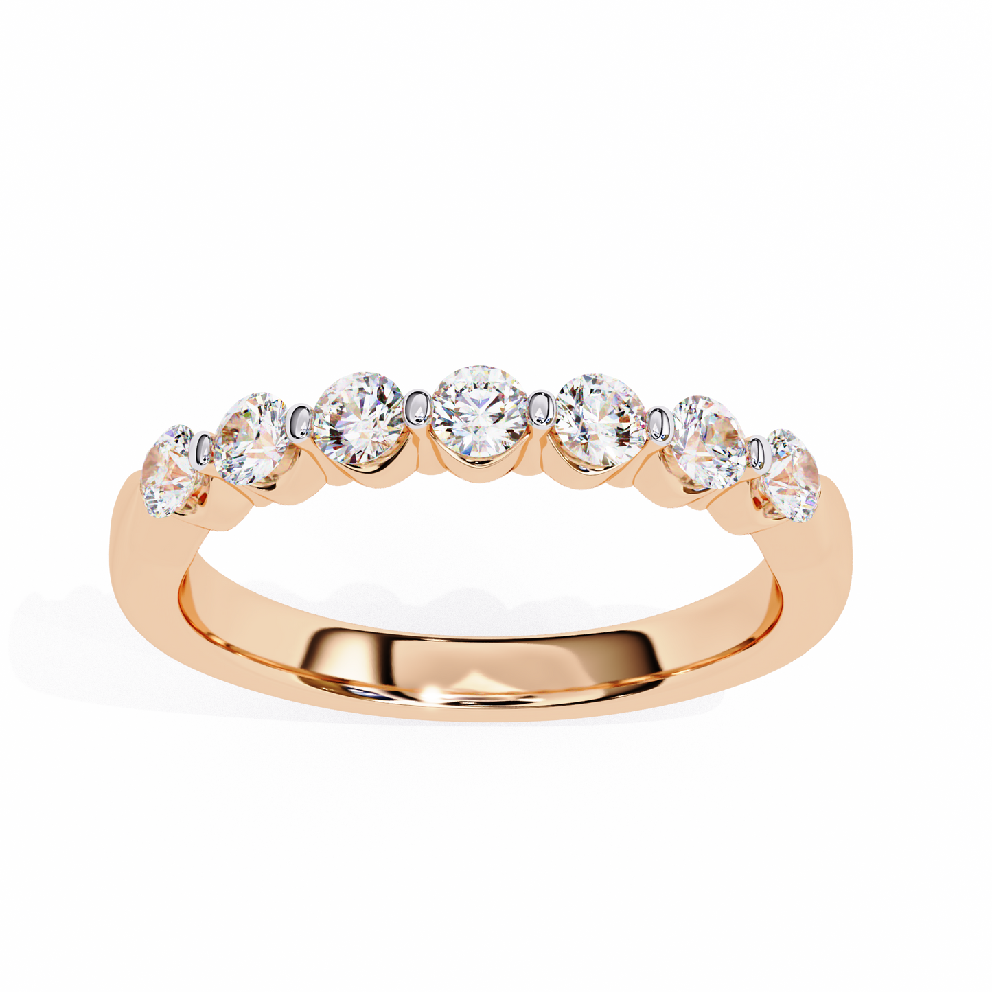 Solé Trace – Round Lab Diamond Curved Accent Band