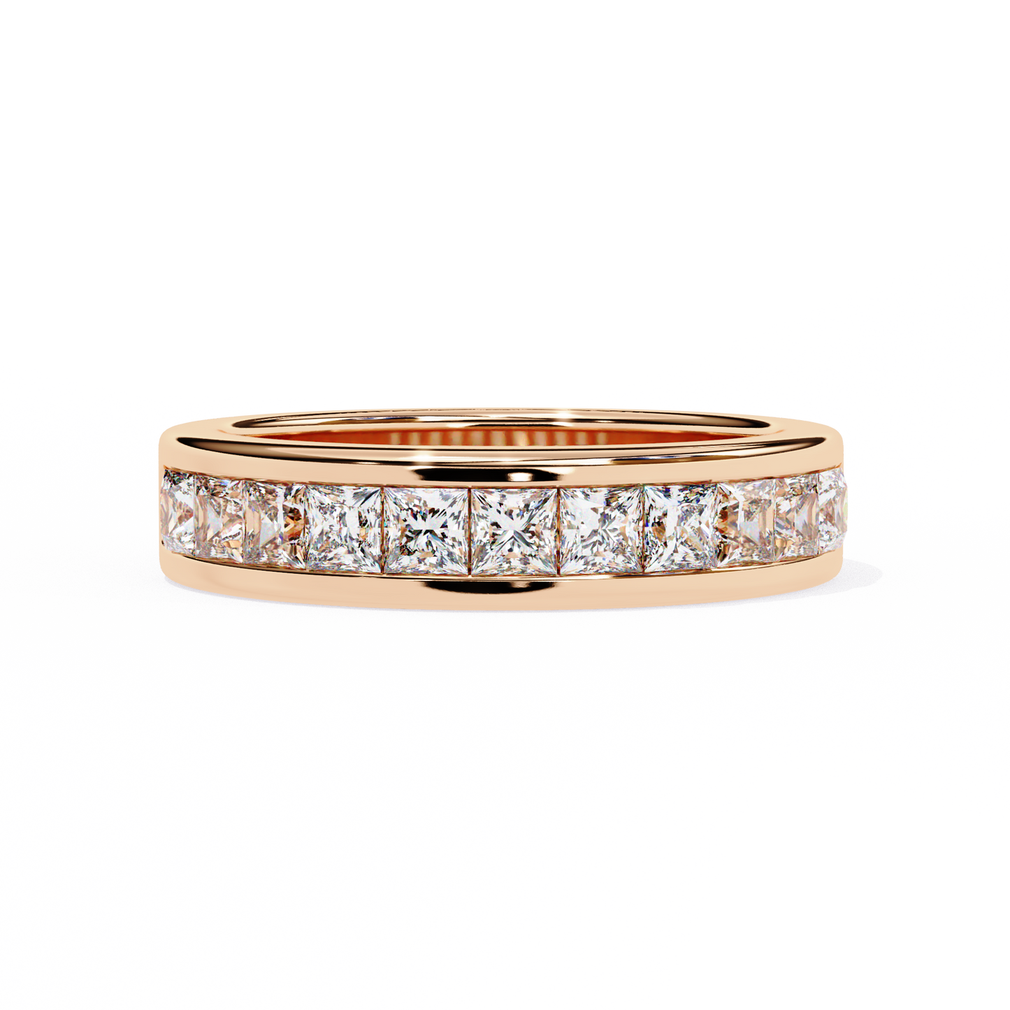 Royal Prism – Princess Cut Lab Diamond Channel Band