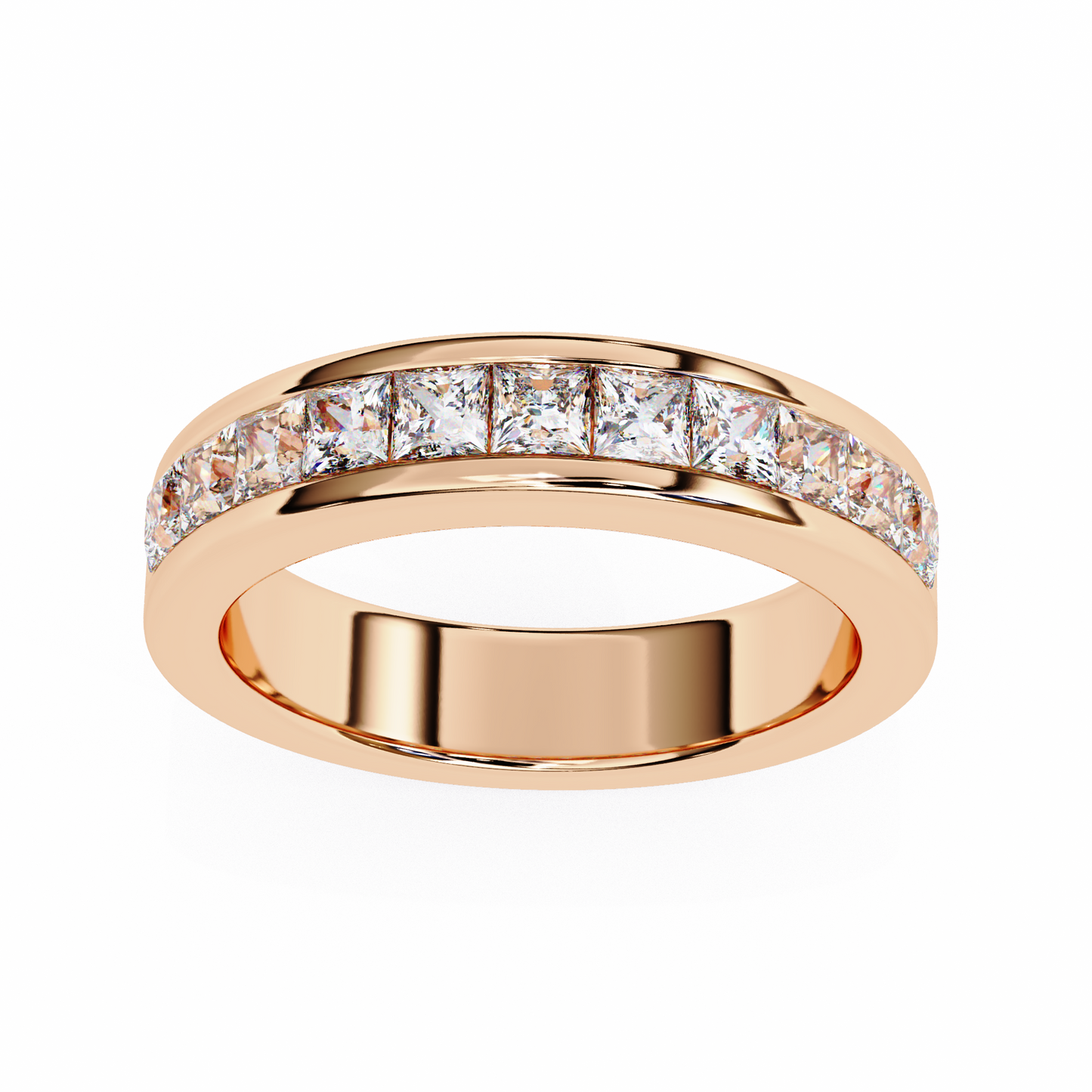 Royal Prism – Princess Cut Lab Diamond Channel Band