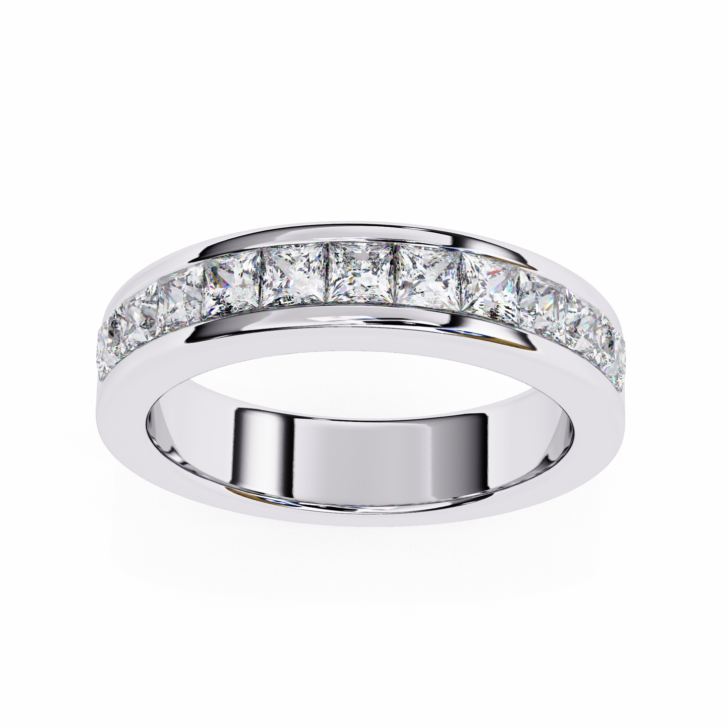 Royal Prism – Princess Cut Lab Diamond Channel Band