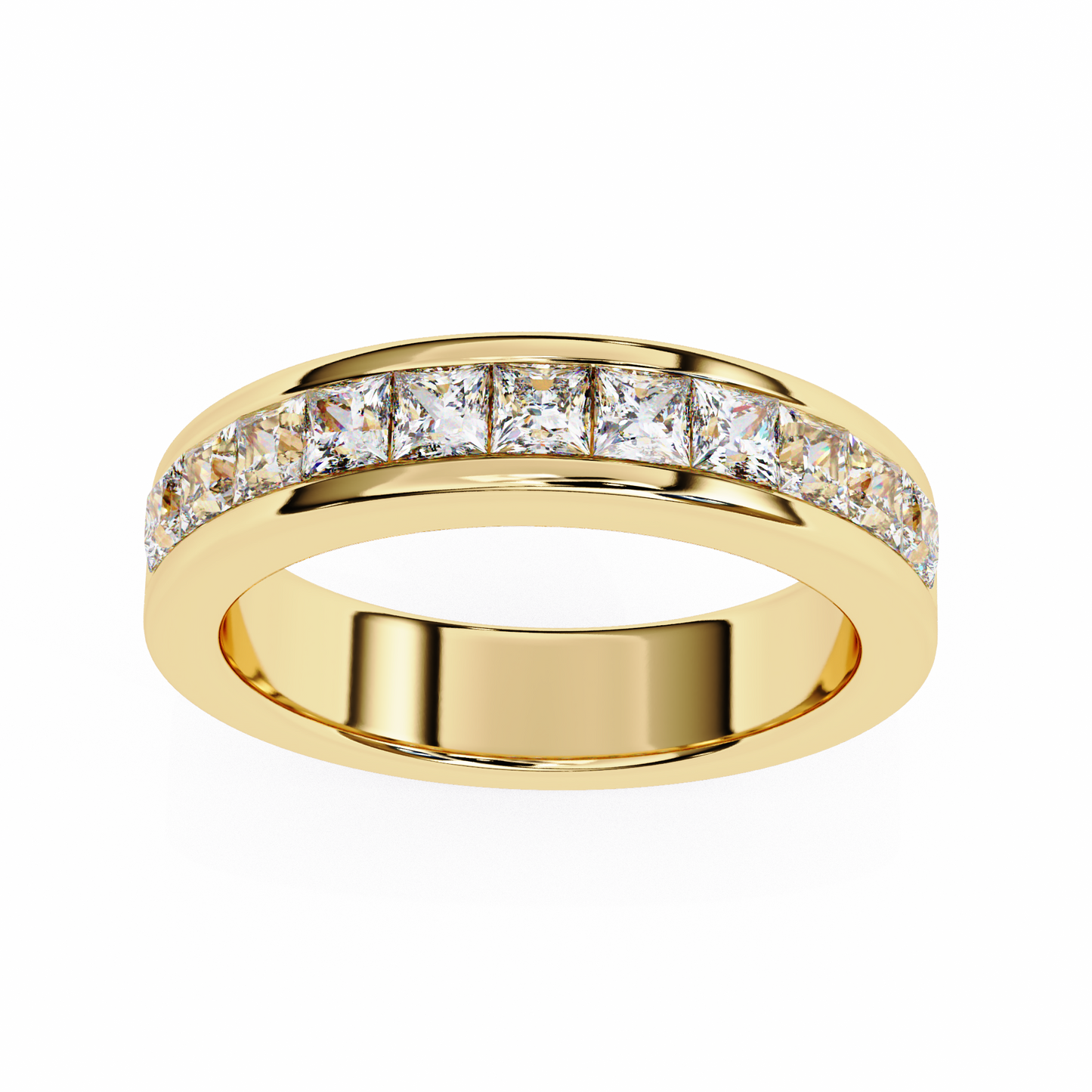 Royal Prism – Princess Cut Lab Diamond Channel Band