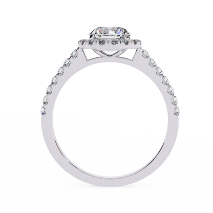 Round Rise – Lab Diamond Elevation Band in 14K Gold