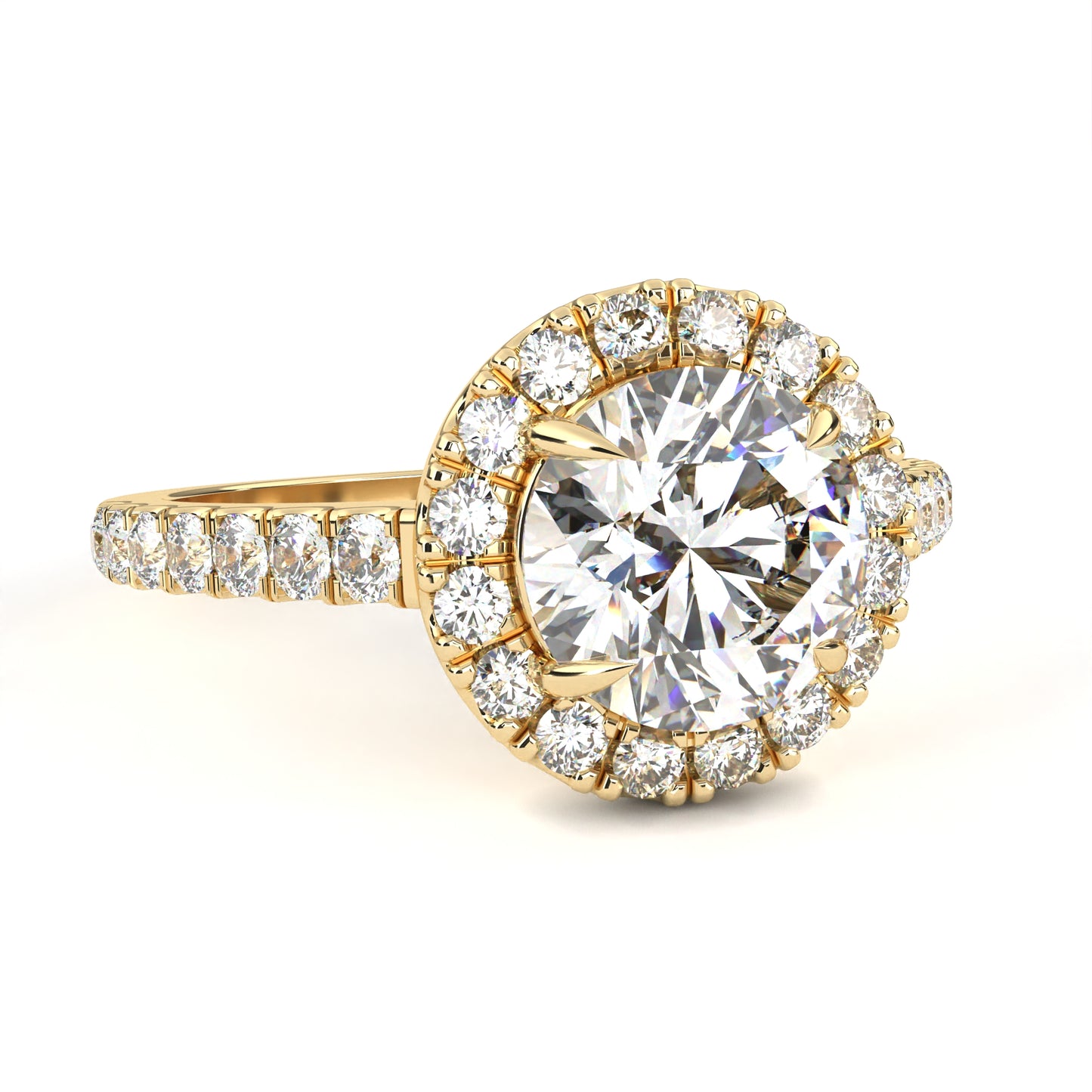 Round Rise – Lab Diamond Elevation Band in 14K Gold