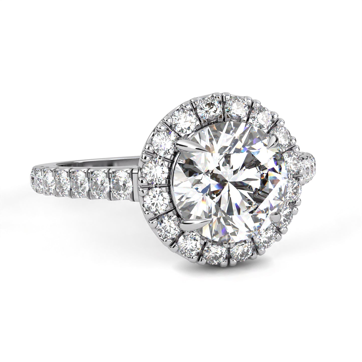 Round Rise – Lab Diamond Elevation Band in 14K Gold