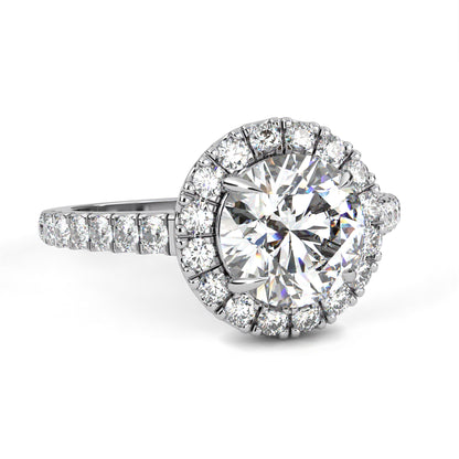 Round Rise – Lab Diamond Elevation Band in 14K Gold