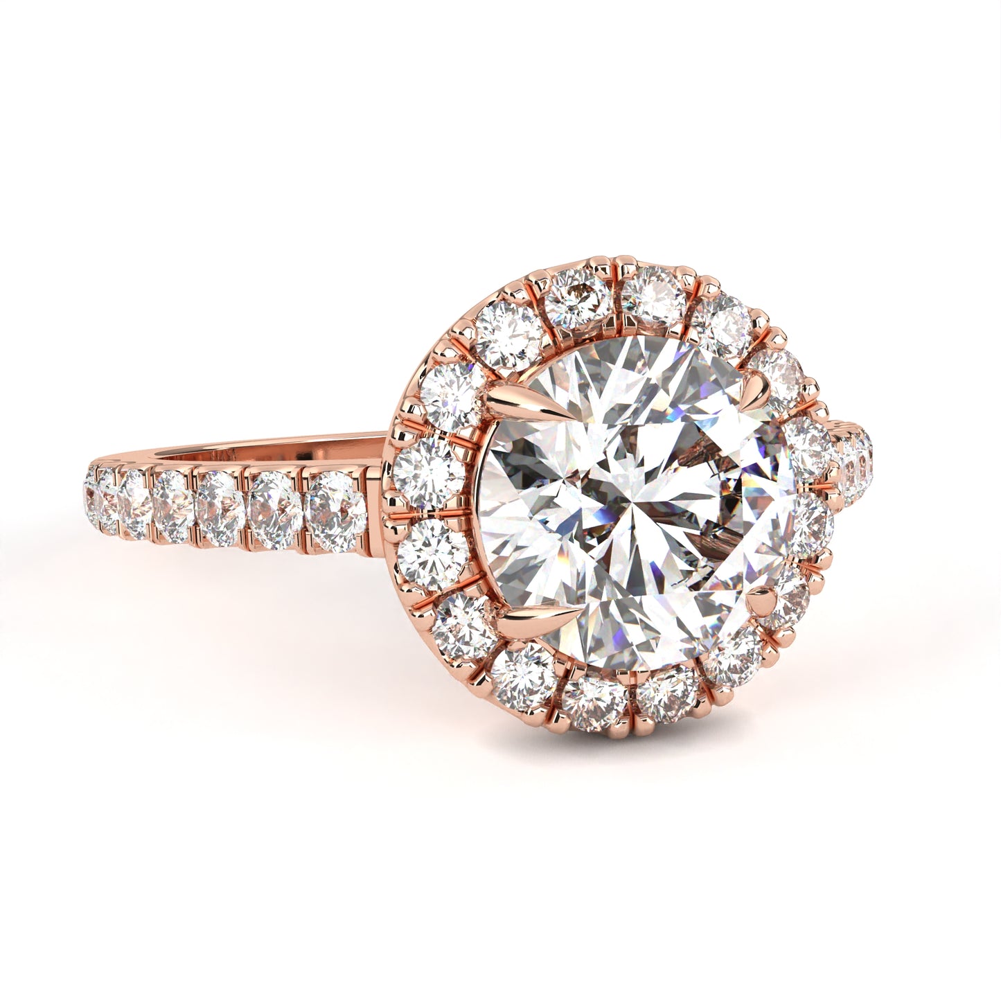 Round Rise – Lab Diamond Elevation Band in 14K Gold