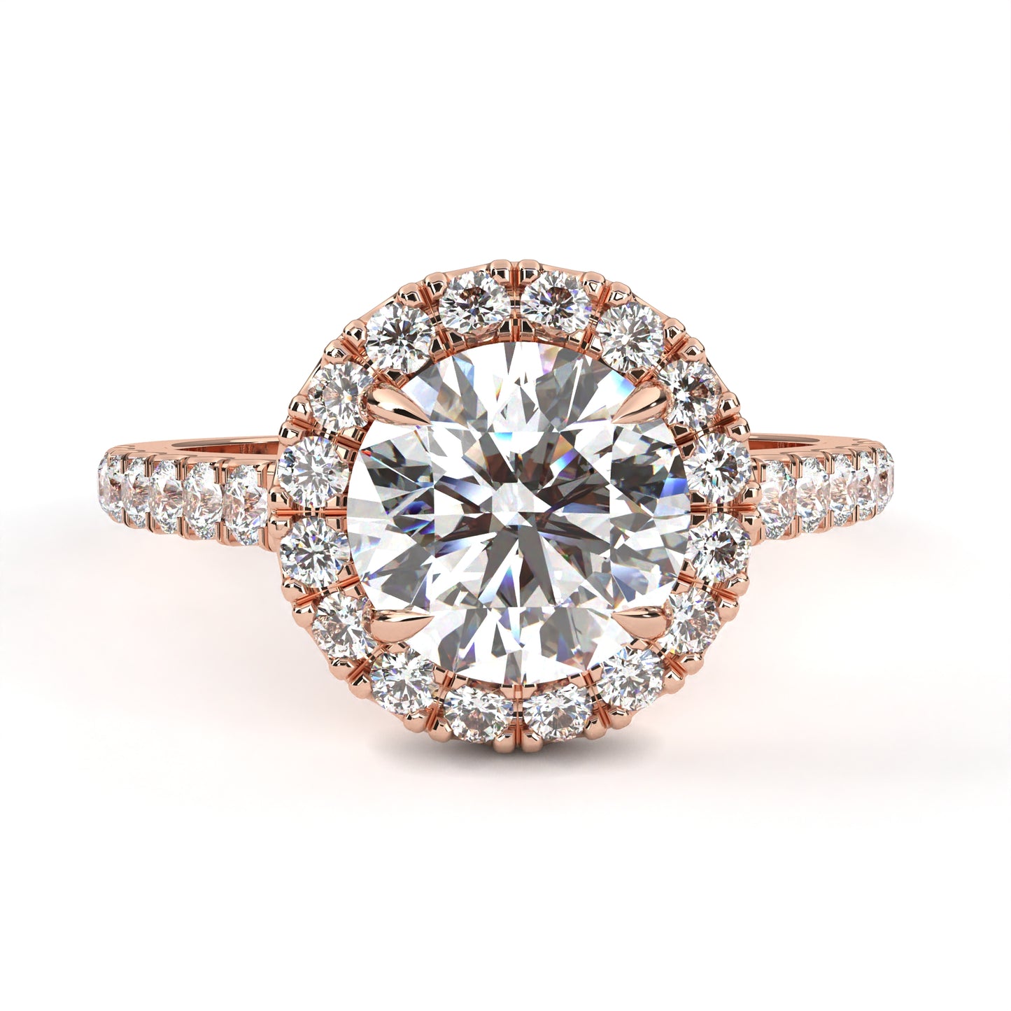 Round Rise – Lab Diamond Elevation Band in 14K Gold