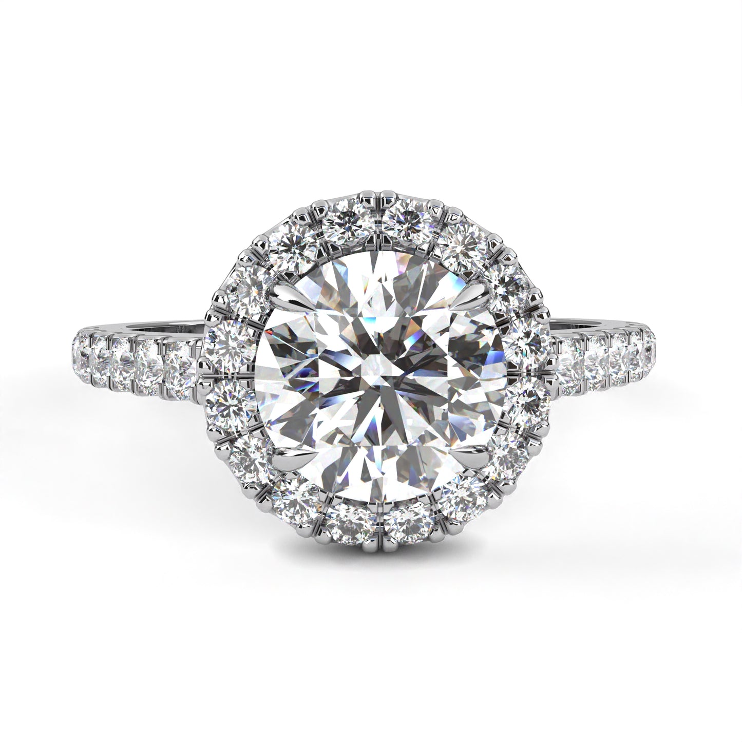 Round Rise – Lab Diamond Elevation Band in 14K Gold