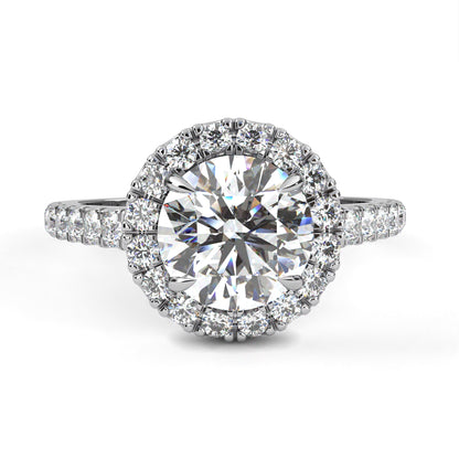 Round Rise – Lab Diamond Elevation Band in 14K Gold
