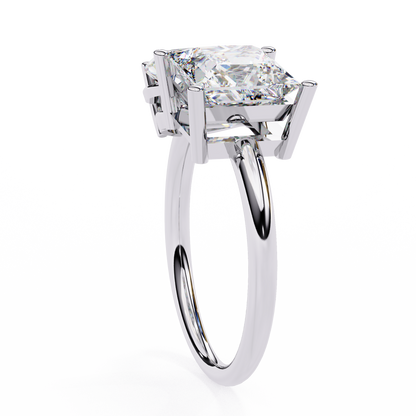 Toi Moi Fleur – Pear & Princess Lab Diamond Open Ring in 14K Gold