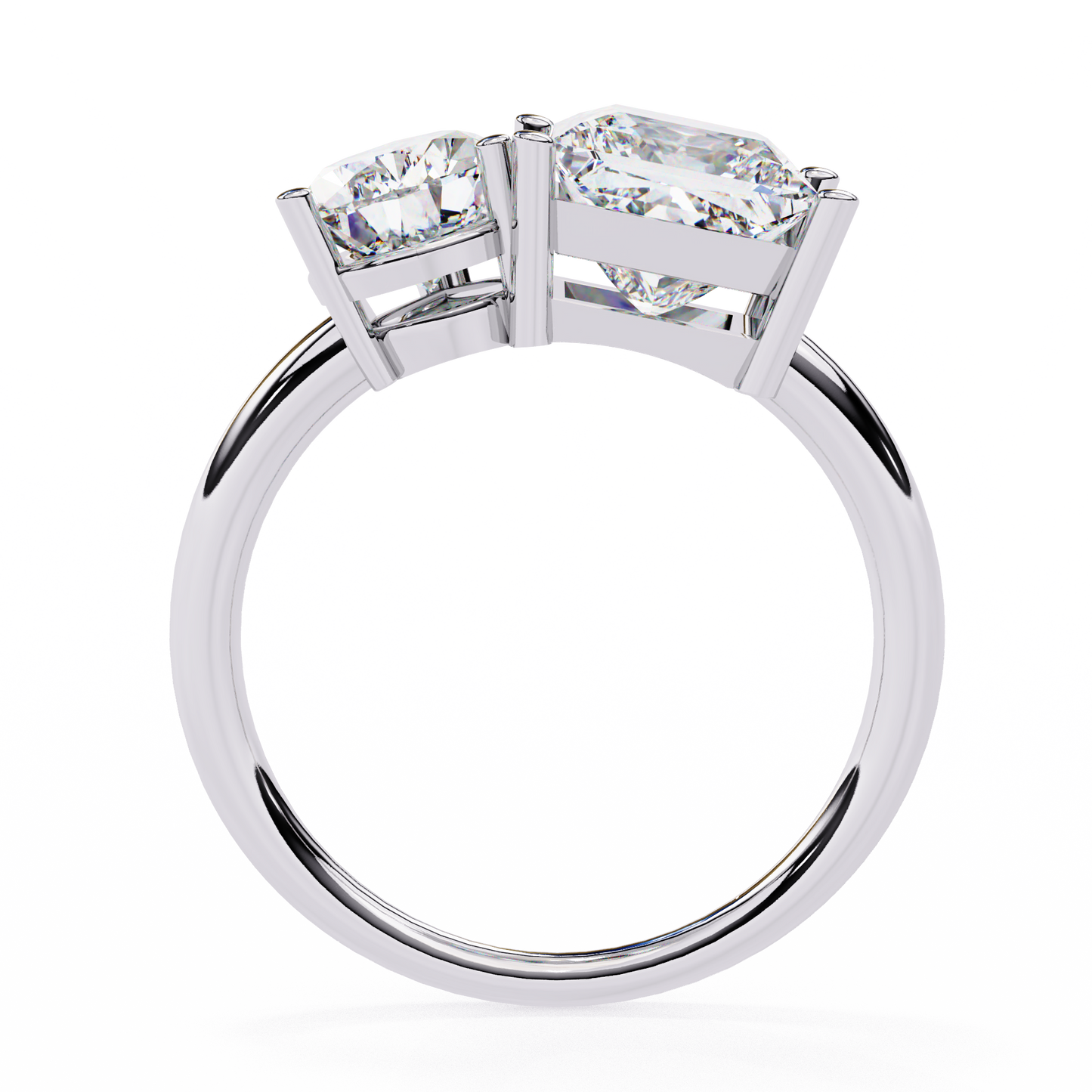 Toi Moi Fleur – Pear & Princess Lab Diamond Open Ring in 14K Gold