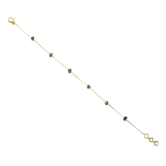 Gold Bracelet With Diamond Unshape