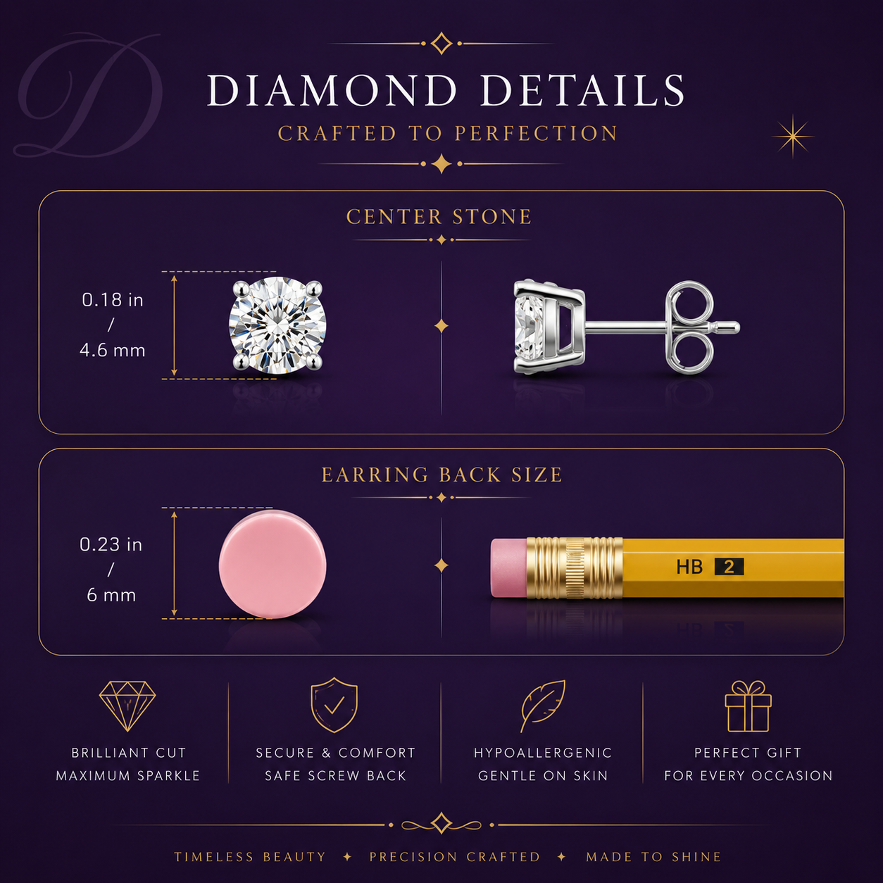 0.75 CTW 14K Lab-Grown Basket-Set Solitaire Diamond Stud Earrings