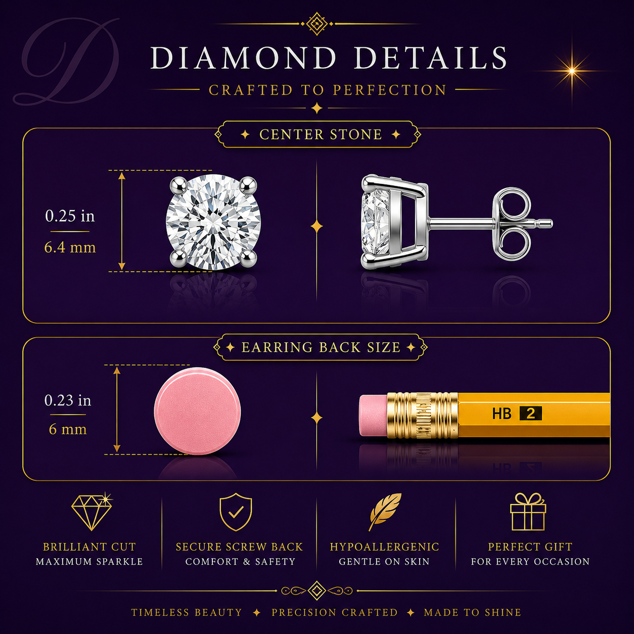 2.00 CTW 14K Lab-Grown Basket-Set Solitaire Diamond Stud Earrings
