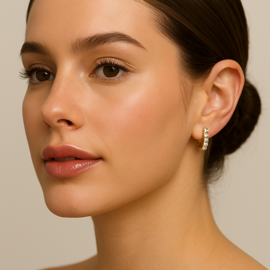 Startrail – Round Lab Diamond Line Stud Earrings