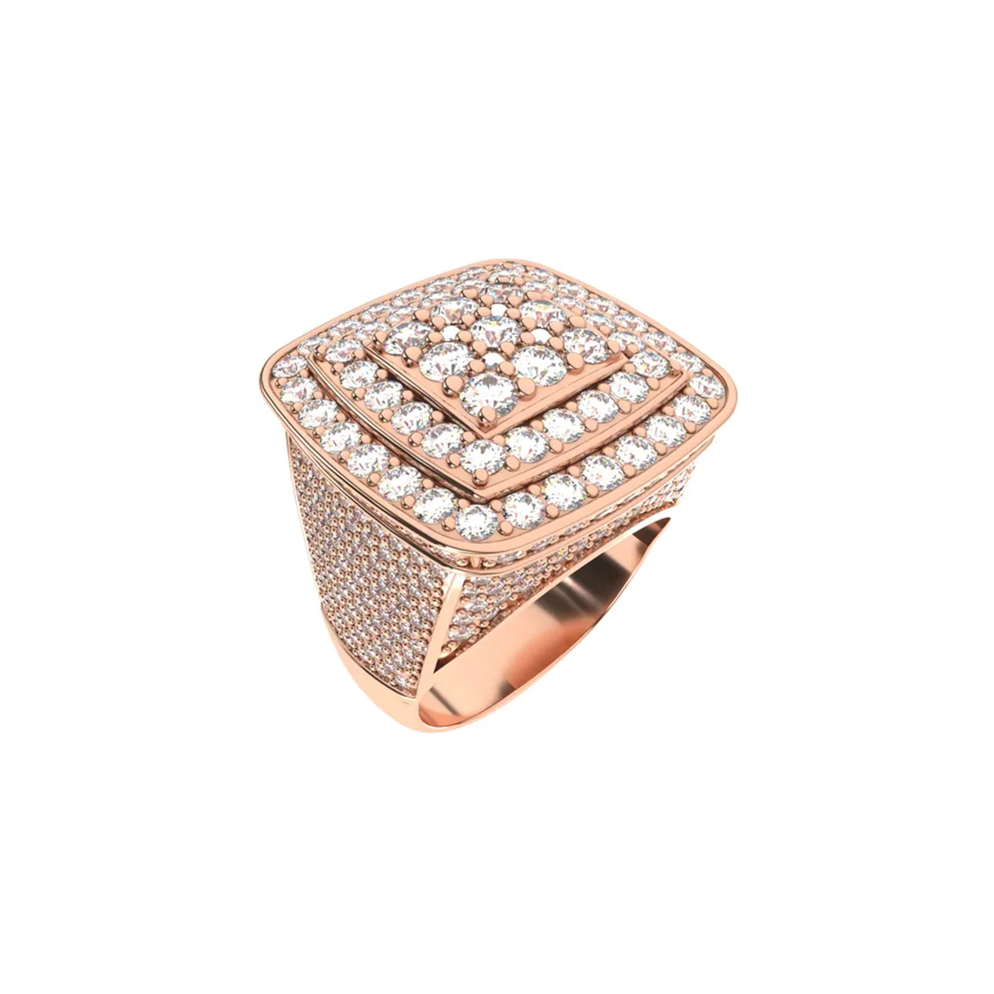 Pavé Diamond Signet Ring