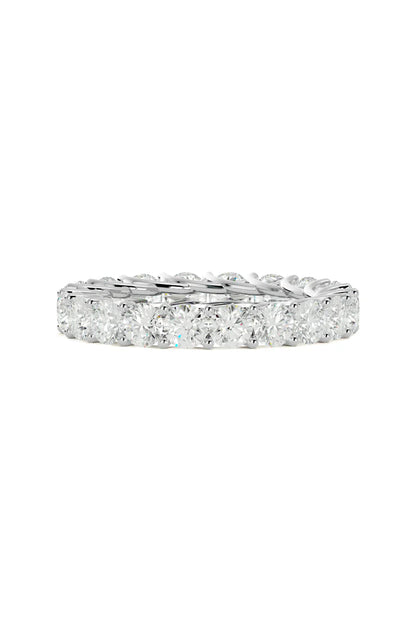 18K Gold Eternity Band with Round Brilliant Diamonds