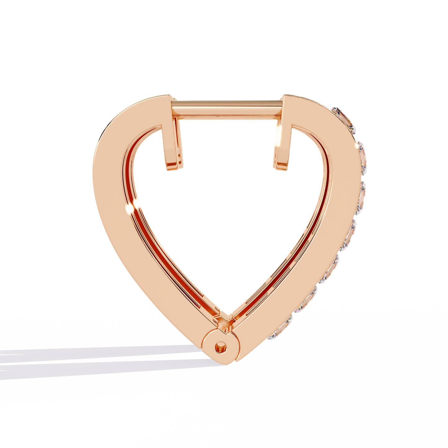 Princess Channel – Lab Diamond Huggie Hoop Earrings in 14K Gold