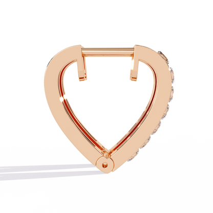 Princess Channel – Lab Diamond Huggie Hoop Earrings in 14K Gold