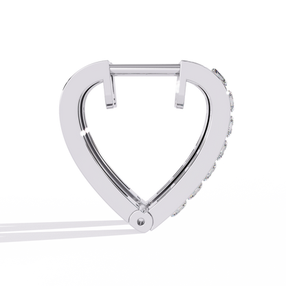 Princess Channel – Lab Diamond Huggie Hoop Earrings in 14K Gold