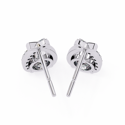 Embrace Curve – Lab Diamond Solitaire Drop Earrings in 14K Gold