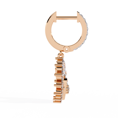Celeste Orbit – Lab Diamond Crescent Hoop Earrings in 14K Gold
