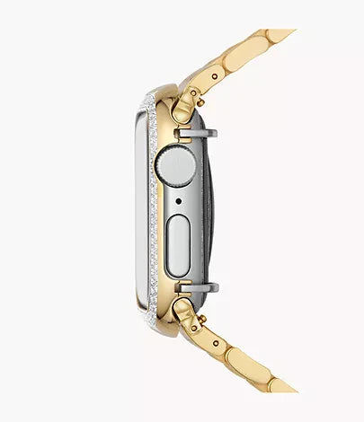 SERIES 7 AND 8 41MM DIAMOND CASE FOR APPLE WATCH IN 18K GOLD-PLATED