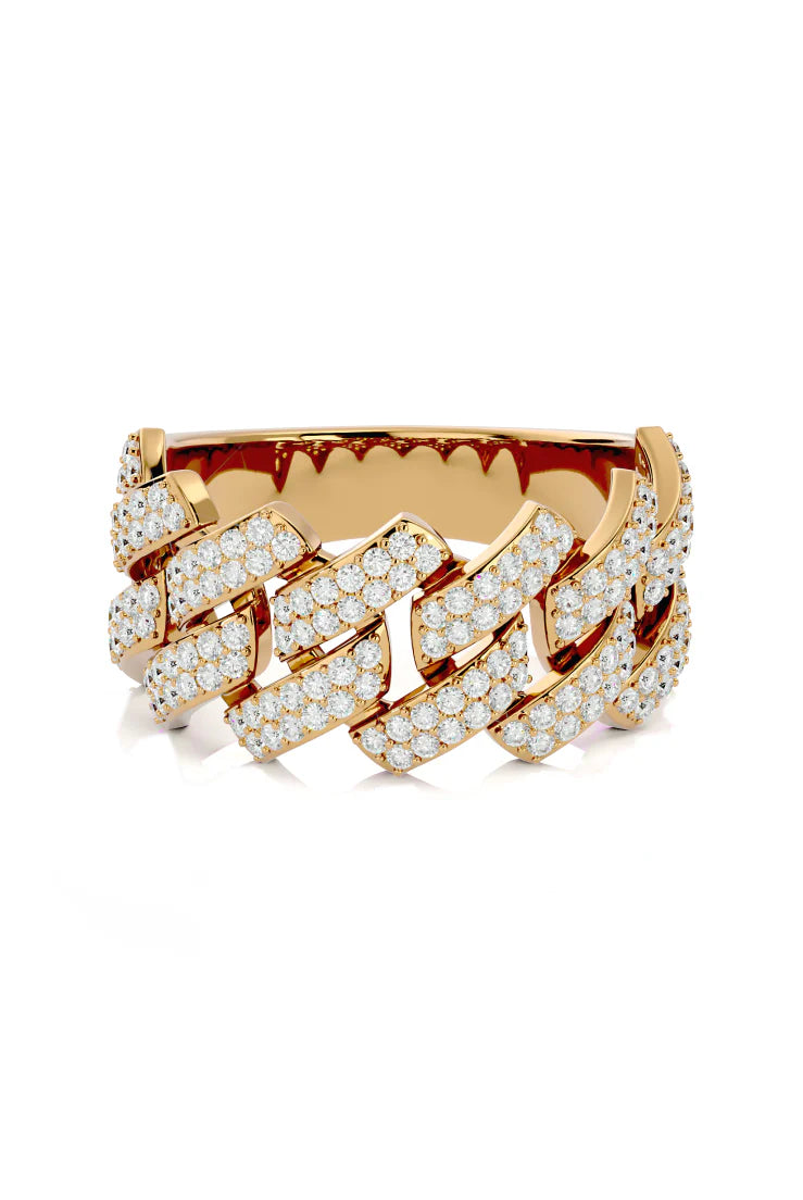 Diamond Cuban Link Eternity Band