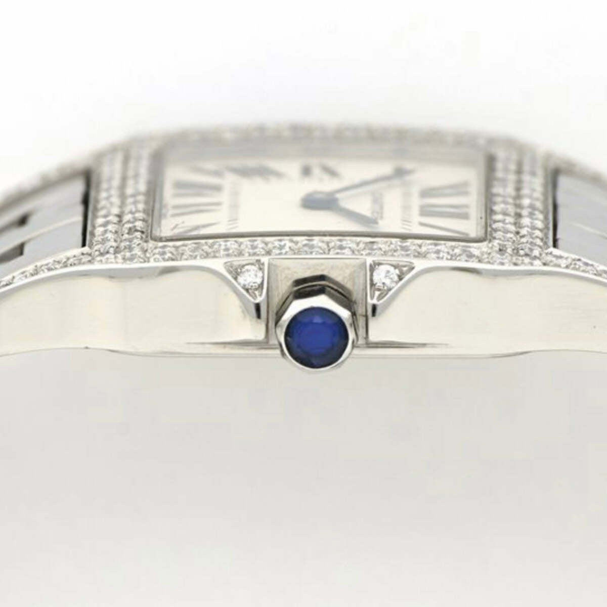 Cartier Santos Demoiselle Stainless Steel Women's Diamond Watch 26mm